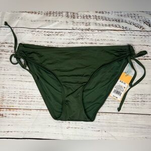 🌿 NWT Kona Sol Army Green Side-Tie Bikini Bottoms | Size M